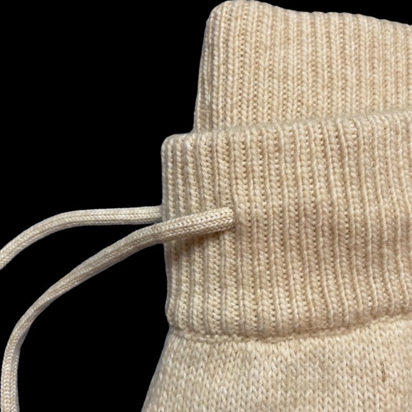 Cream Knit Joggers - Picture 2 of 2